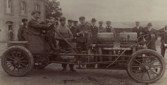 Louis Rigolly vainqueur de la côte de Château-Thierry sur Gobron-Brillié 100 hp (1903)