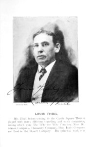 Louis Theil, stage actor