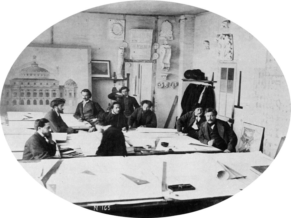 Opéra Agence drafting room - Mead 1991 p138