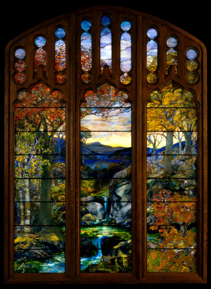 Louis Comfort Tiffany - Autumn Landscape - Google Art Project