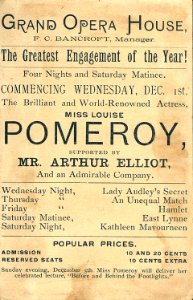 Louise Pomeroy playbill