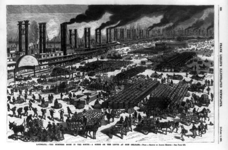 Louisiana - the business boom in the South - a scene on the levee at New Orleans LCCN2002711652