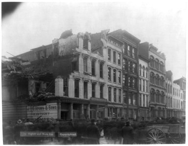 Louisville, Ky., after the tornado of 1890- business block at 8th and Main LCCN2016648170