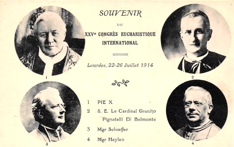 Lourdes - Congrès eucharistique 1914 - souvenir 1