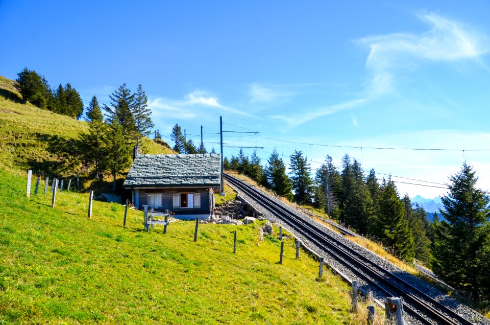 Train tracks mountain railway mountain