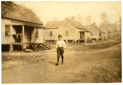 Louis Stokes one of the young workers in the Kosciusko Cotton Mills. Said he was ten years old, has a regular job doffing. Been working over a year or more. No wonder the superintendent LOC nclc.02882