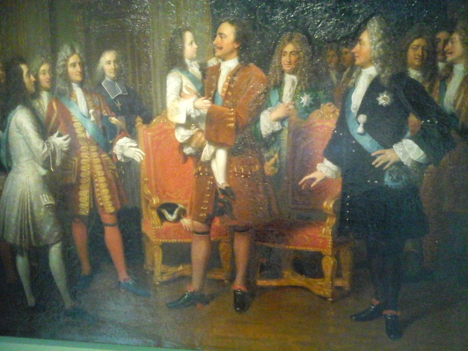 Louis XV rend visite à Pierre le Grand