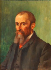 Louis-Emile Minet, Portrait présumé du manufacturier Bisson, 1905, huile sur bois