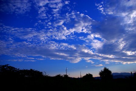 Cloud white clouds blue sky photo