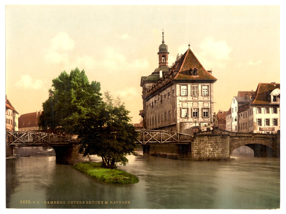 Lower bridge and rathhaus, Bamberg, Bavaria, Germany-LCCN2002696112