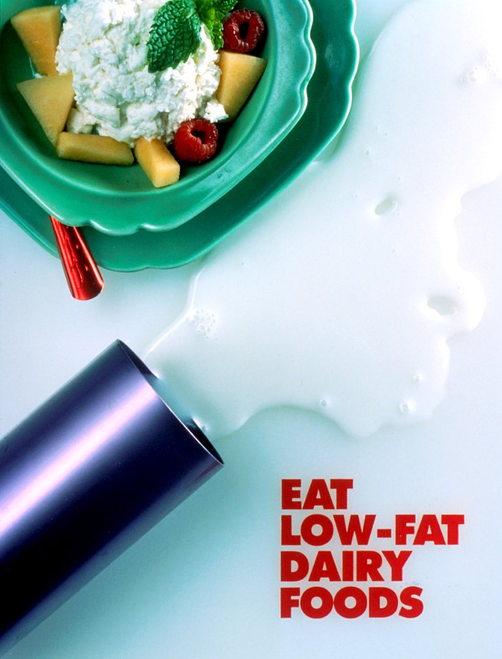 Low-fat dairy food