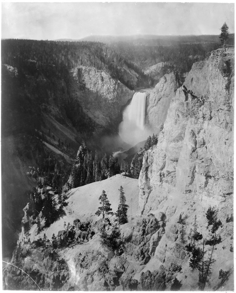 Lower Falls of the Yellowstone - NARA - 517649