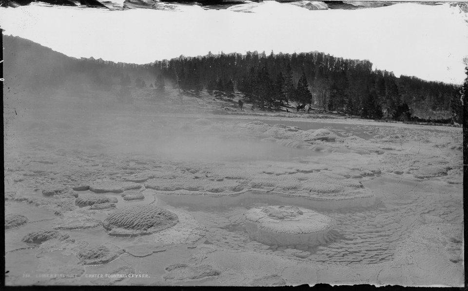 Lower Fire Hole, crater of the Fountain Geyser. Yellowstone National Park. - NARA - 517162