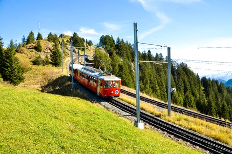 Vitznau-rigi railway rack railway train tracks