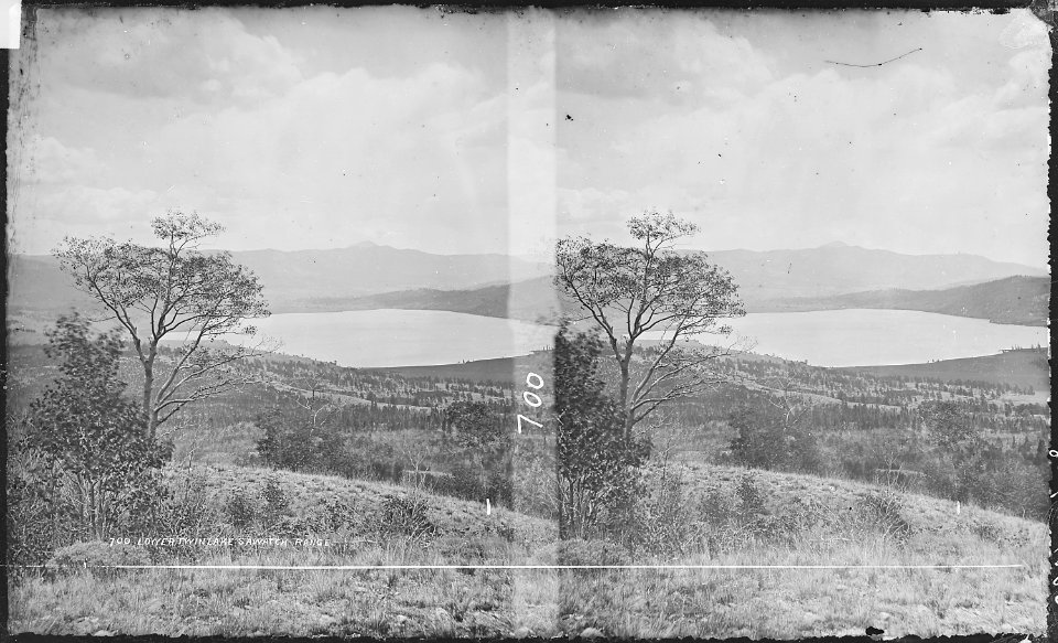 Lower Twin Lake, distant view - NARA - 517518