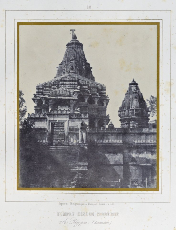 Louis Désiré Blanquart-Evrard, Album photographique de l'artiste et de l'amateur, planche 18, Temple Hindou moderne