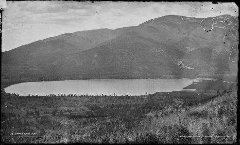 Lower Twin Lake, Buffalo Peak in middle distance. Lake County, Colorado. - NARA - 516995