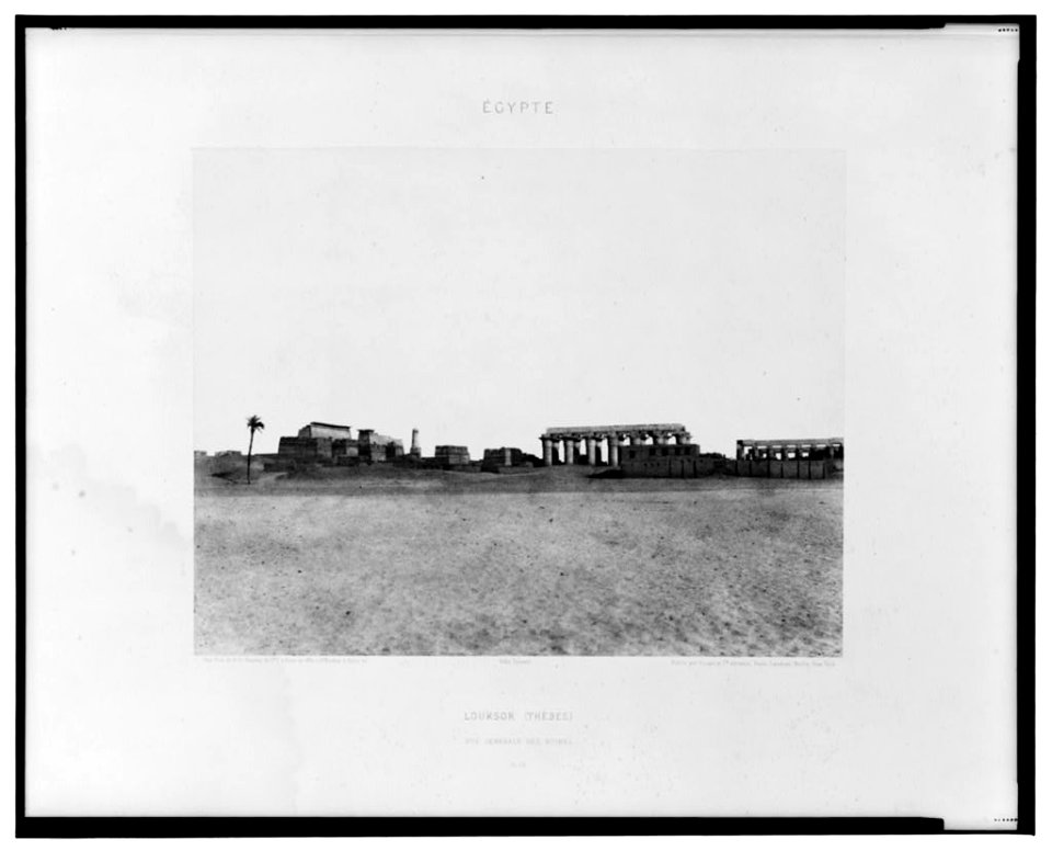 Louksor (Thèbes) - vue générale des ruines - Félix Teynard. LCCN2001695274