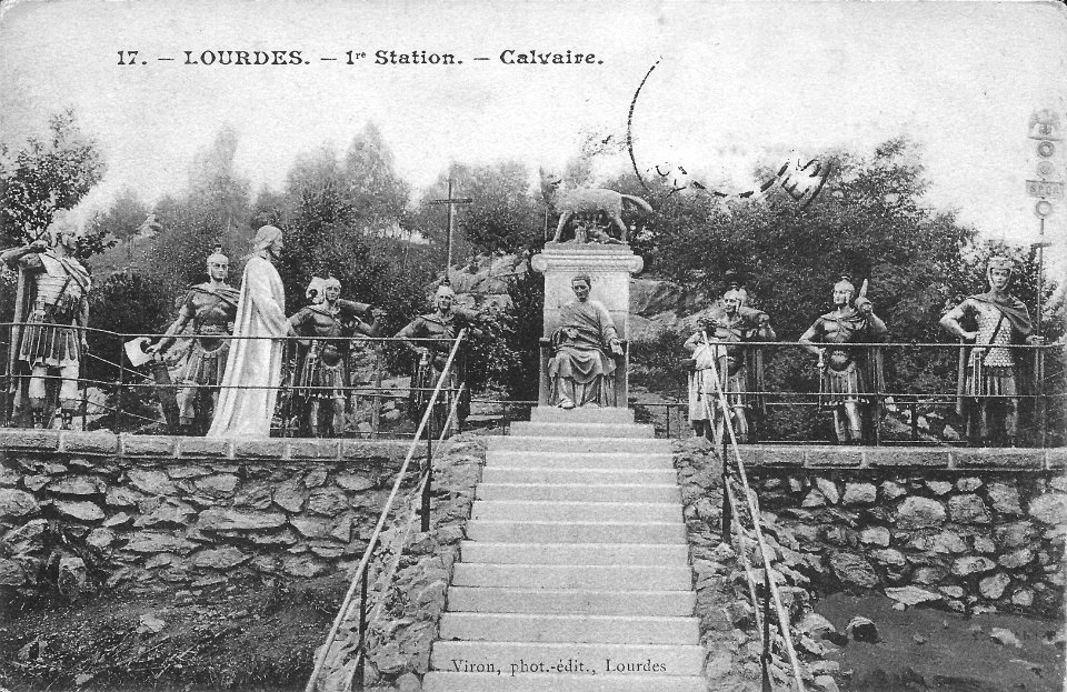 Lourdes-1ere station-Calvaire-Viron 17