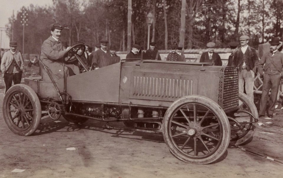 Louis Rigolly vainqueur de la côte de Gaillon -Coupe du Figaro en 1903