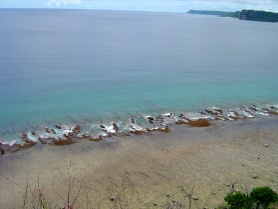 Low tide on the Guam reef (line379280818)