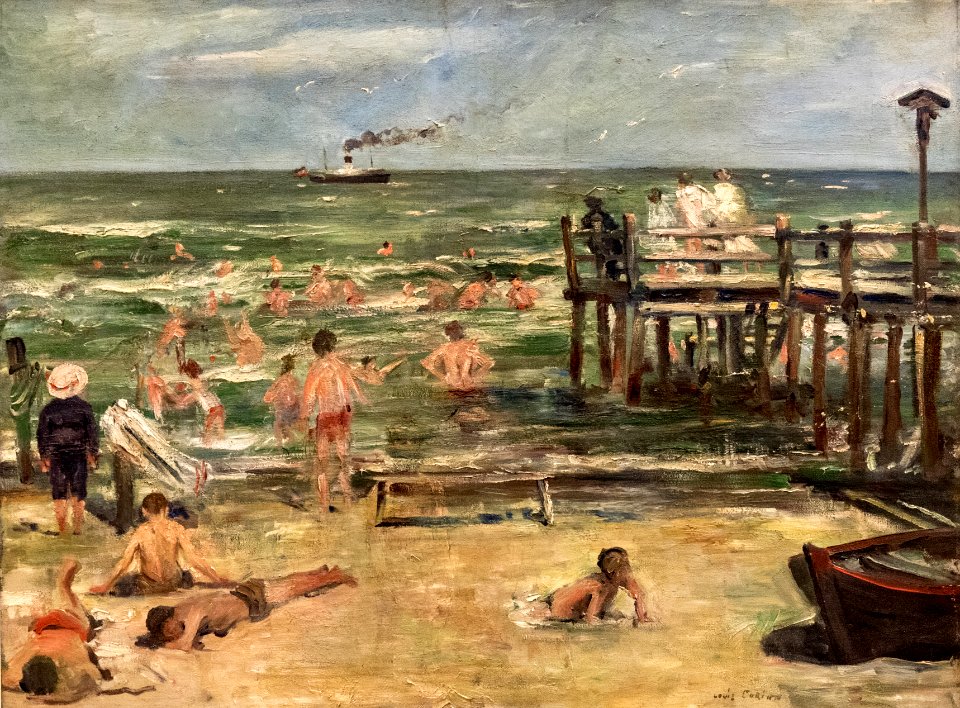 Lovis Corinth, Schwimmanstalt in Horst-Ostsee, 1902, MGS-20160312-001