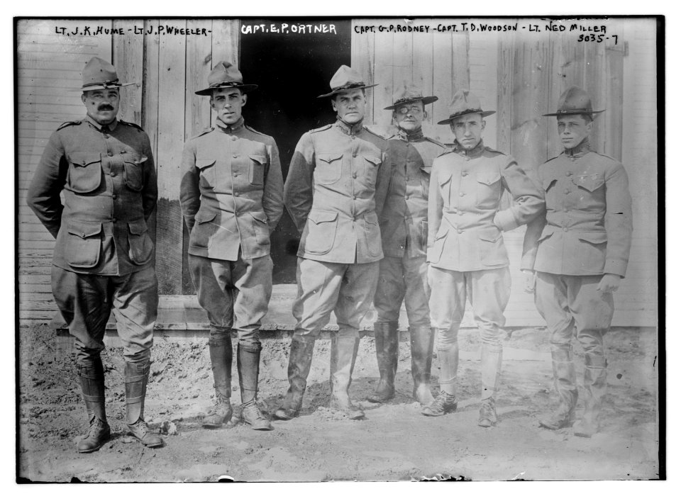Lt. J.K. Hume - Lt. J.P. Wheeler - Capt. E. Portner - Capt. G. P. Rodney - Capt. T.D. Woodson - Lt. Ned Miller LCCN2014695840
