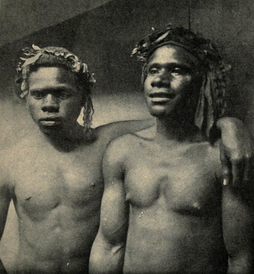 Loyalty Islanders employed as sailors on the New Caledonian coast, c. 1906