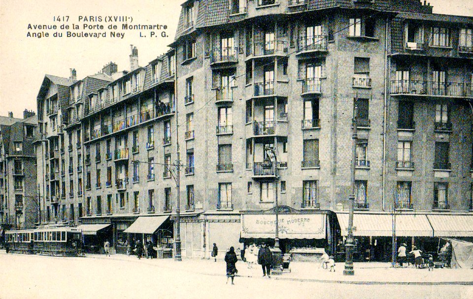 LPG 1417 - PARIS (XVIII) - Avenue de la Porte de Montmartre - Angle du Boulevard Ney