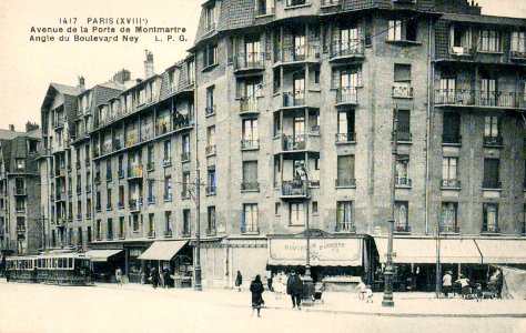 LPG 1417 - PARIS (XVIII) - Avenue de la Porte de Montmartre - Angle du Boulevard Ney photo