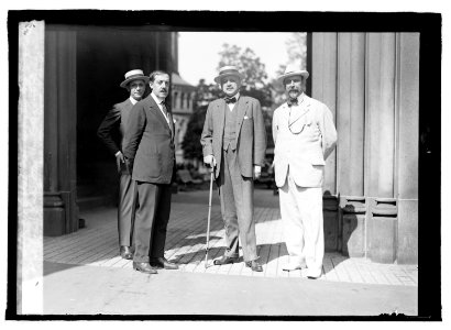 LtR- Dr. Eskel, Secty. Argentina, (...) Jorge Cor(...), Dr. Thos. A. Le Breton, Amb. Argentina, Dr. Frederico Alfonso former, Amb. Peru LCCN2016821980