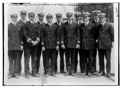 Lts. Houghton - Mueller - Com. Klein - Lt. Rosendahl - Lt. Com. Pierce - Lts. Arnold, Kincaid, Wiley, Miller, Tyler, Anderson LCCN2014716519