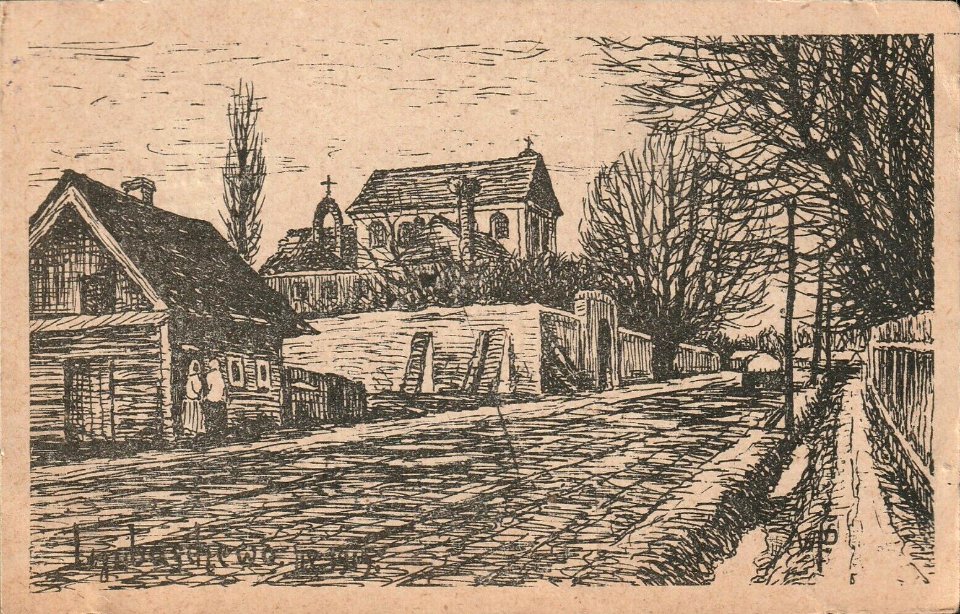 Lubiašoŭ, Zamkavaja, Kapucynski. Любяшоў, Замкавая, Капуцынскі (1915)
