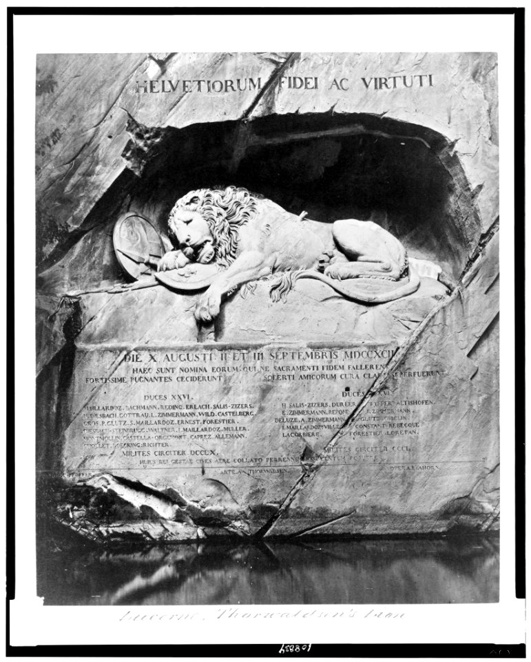 Lucerne. Thorwaldsen's Lion LCCN94513893