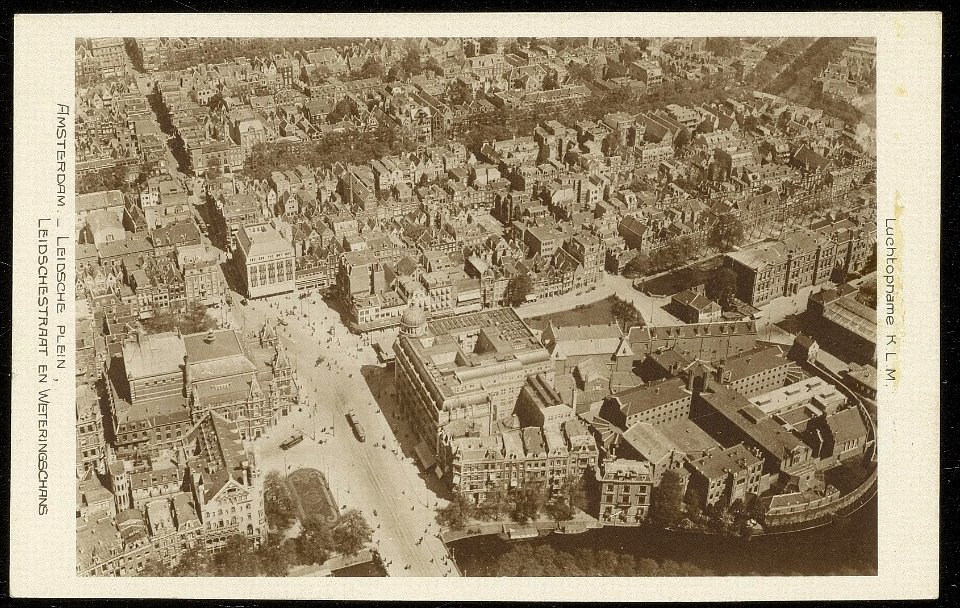 Luchtfoto van het Leidseplein, Afb ANWU01859000036