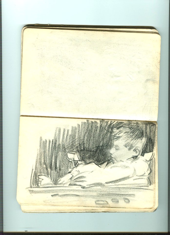 Lucien Ott Portrait de Marcel enfant
