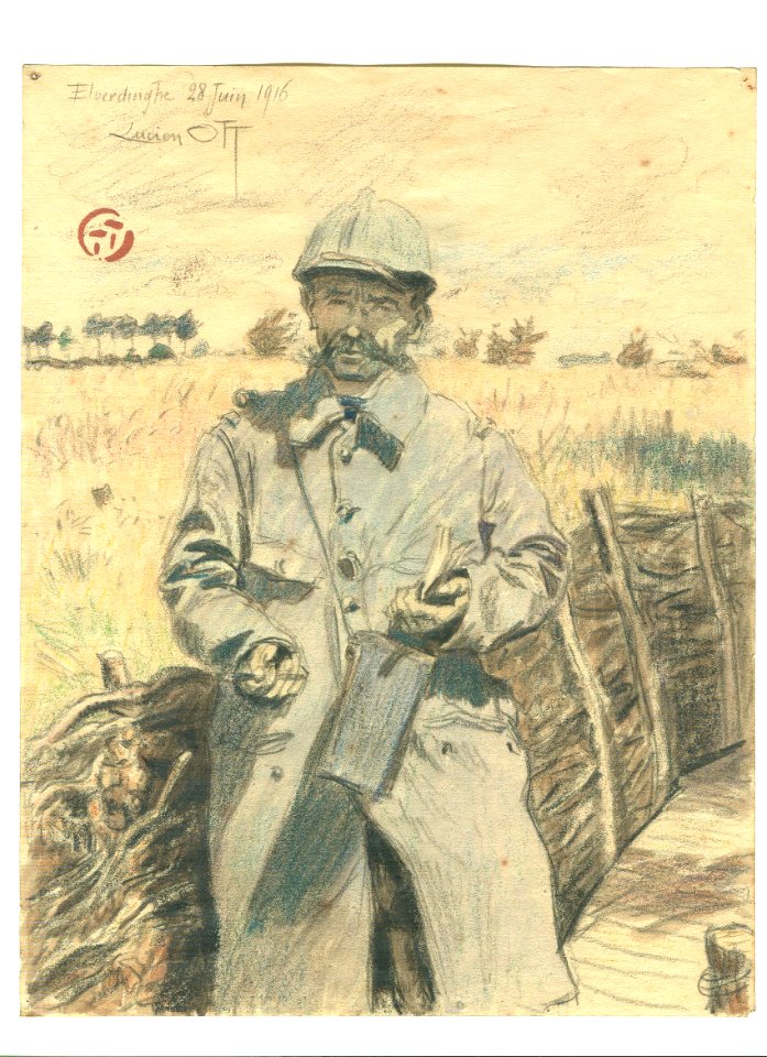 Lucien Ott Portrait du caporal Rousset 1916 001