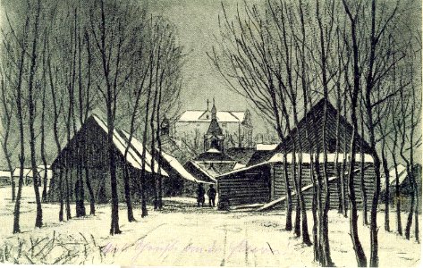 Lubiašoŭ, Zamkavaja-Rynak. Любяшоў, Замкавая-Рынак (W. Partke, 1916)
