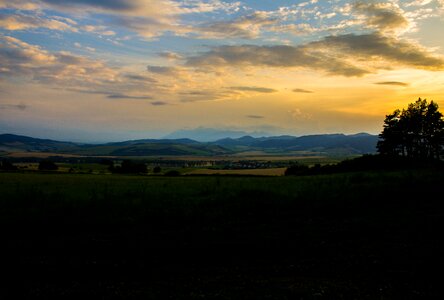 In the evening country slovakia