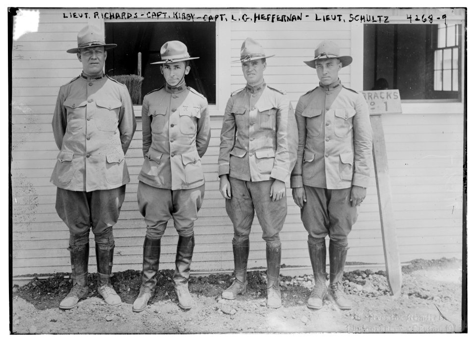 Lt. Richards, Capt. Kirby, Capt. L.G. Heffernan, Lieut. Schultz LCCN2014705074