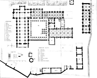 Lucien Bégule - L'abbaye de Fontenay et l'architecture cistercienne page 000 - Plan
