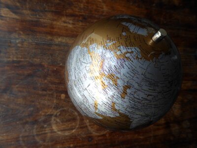 World map planet globe photo