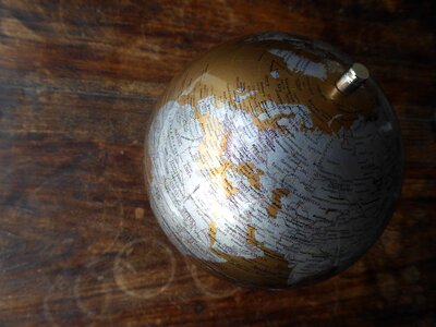 World map planet globe