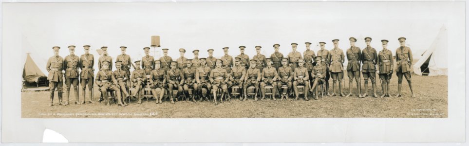 Lt.-Col. H. Montgomery Campbell, and officers, 64th Overseas Battalion, CEF (HS85-10-31305) original photo