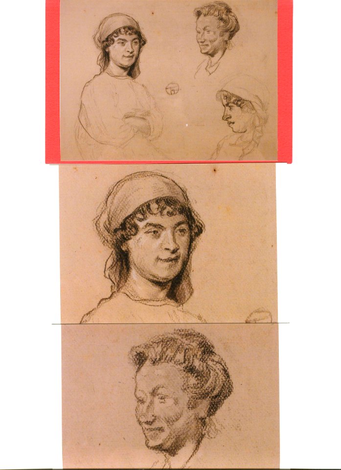 Lucien Ott Etude de têtes de femmes 001