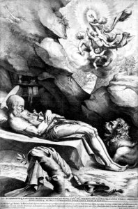 Luca Ciamberlano - St. Jerome dying in solitude photo