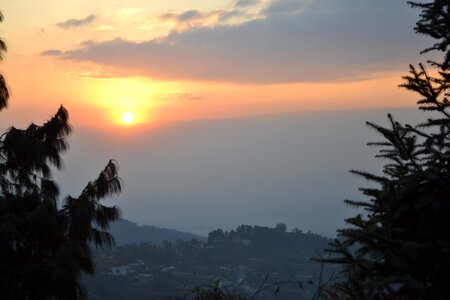 Nepal sunset pohkara photo