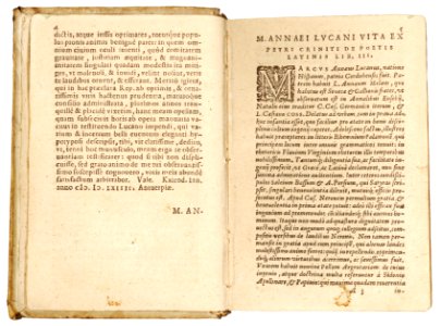 Lucanus, De bello civili ed. Pulmann (Plantin 1592), p. 004-005
