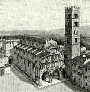 Lucca Duomo di San Martino xilografia