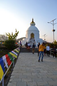 The stupa nepal pokhara photo